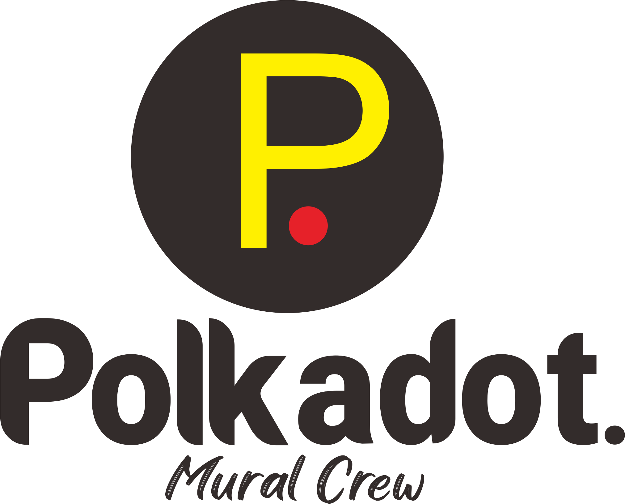 logo polkadot mural crew